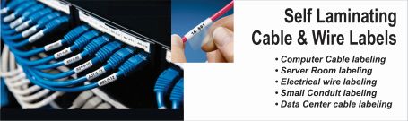 Self Laminating Cable & Wire Labels